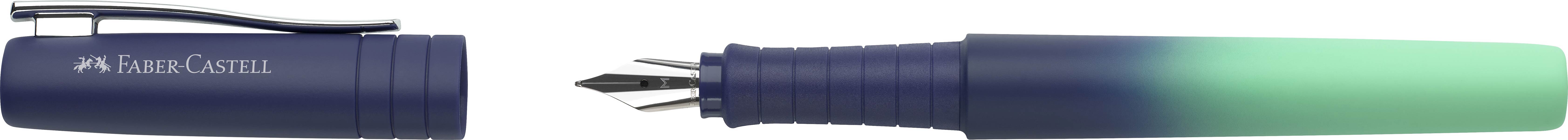 PLUMA FABER POLY PEN FLOW EDITION AZULADO PUNTA M