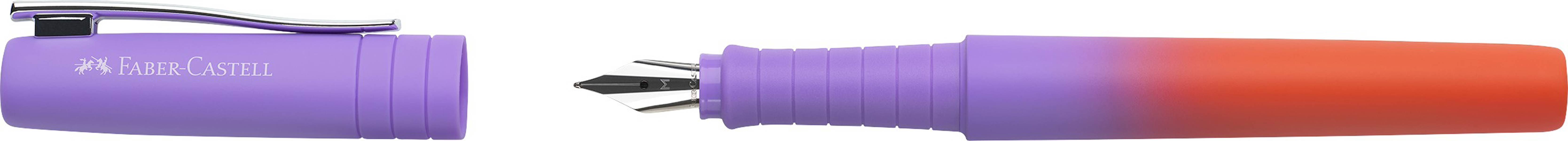 PLUMA FABER POLY PEN FLOW EDITION ROJO/LILA PUNTA M