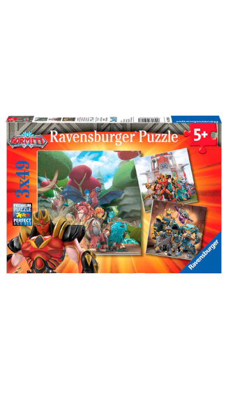 PUZZLE 3 X 49 PIEZAS GORMITI - TAMAO PUZZLE 18X18CM