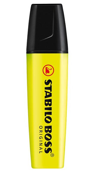 ROTU FLUOR BOSS AMARILLO CAJA 10U STABILO