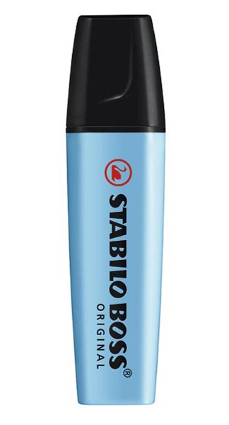 ROTU FLUOR BOSS AZUL CAJA 10U STABILO