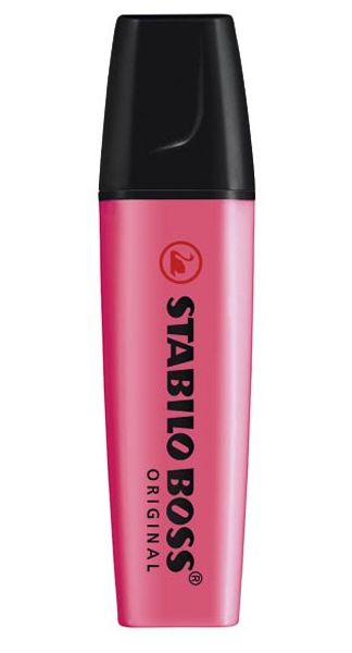 ROTU FLUOR BOSS ROSA CAJA 10U STABILO