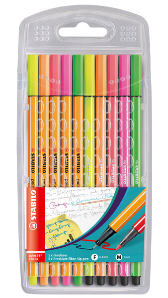 ROTU STABILO PEN 68 Y 88 SURTIDOS-10U ESTUCHE (PEN 68 NEON)