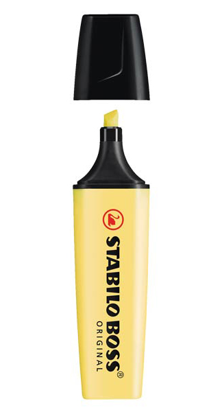 ROTU FLUOR BOSS AMARILLO PASTEL-CAJA 10U-AMARILLO CREMOSO