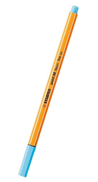 ROTU STABILO POINT 88 AZUL NEON CAJA 10