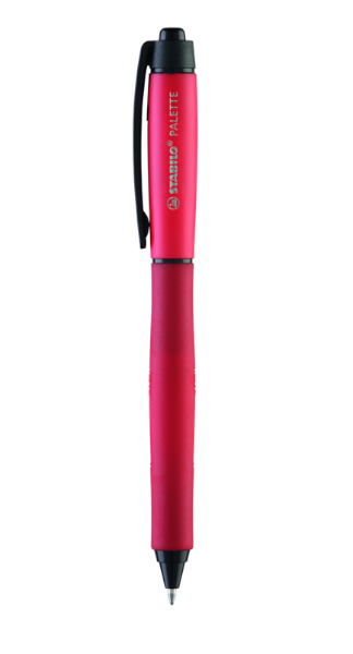 BOLI STABILO PALETTE GEL ROJO RETRACTIL - CAJA 10