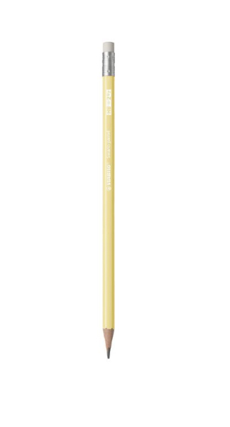 LAPIZ C/GOMA AMARILLO PASTEL 12U CAJA STABILO SWANO