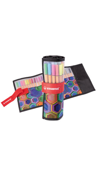 ROTU STABILO POINT 88 25U ESTUCHE ROLLERSET ARTY PEN