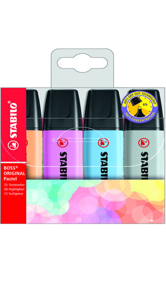 ROTU FLUOR BOSS COLORES PASTEL-4U BLISTER (2021)