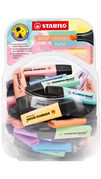 ROTU FLUOR BOSS COLORES PASTEL - 60 U BOMBONERA