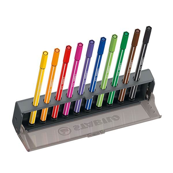 ESTUCHE CLICK SET PEN 68 10 COLORES SURTIDOS