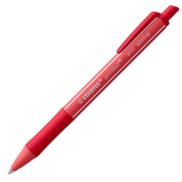BOLI POINTBALL ROJO OXIDO 10U CAJA STABILO COLORFUL