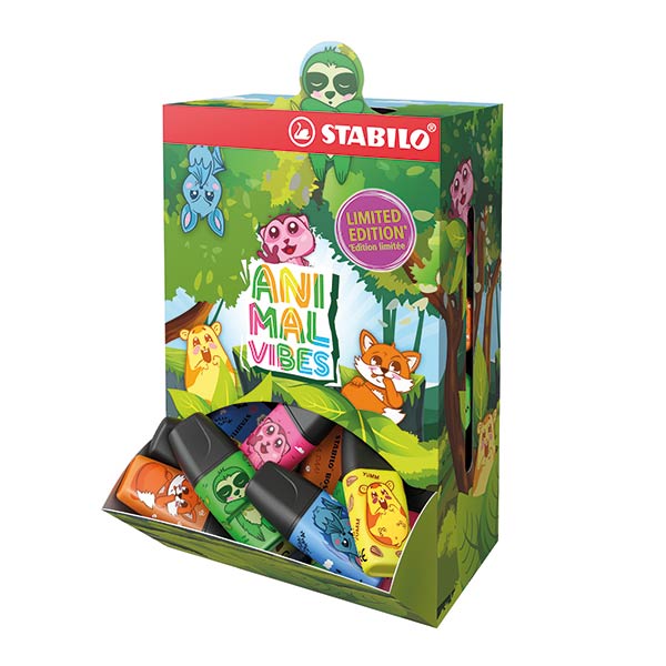 ROTU FLUOR BOSS MINI 50U EXPOSITOR CARTON ANIMAL VIBES