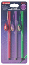 ROTU STABILO PEN 68 C/COLGANTE 3 COLORES KPOP BLISTER