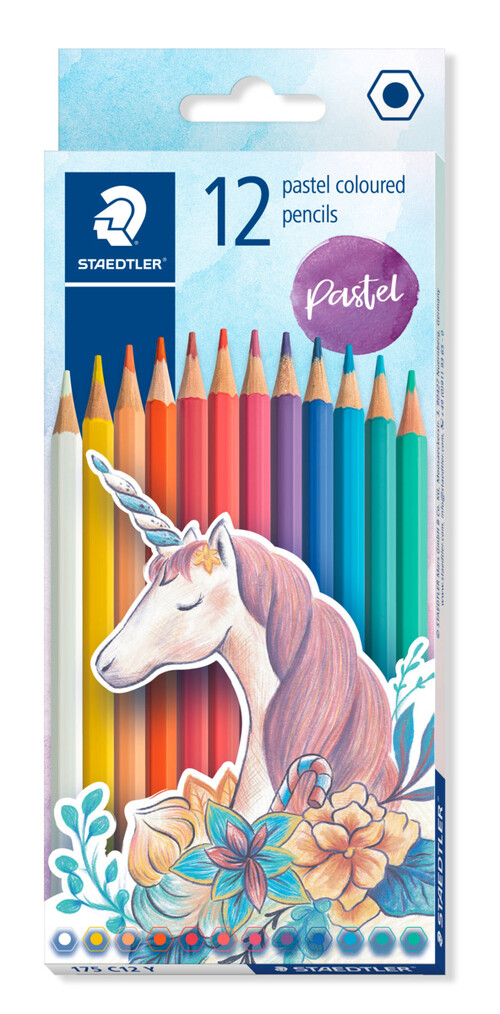 LAPICES 12 COLORES STAEDTLER 175 PASTEL BLISTER