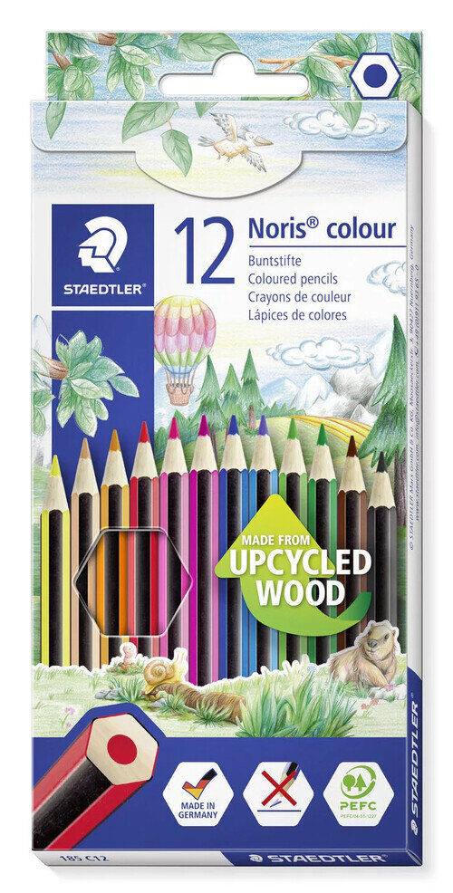 LAPICES 12 COLORES STAEDTLER NORIS 185 CAJA CARTON