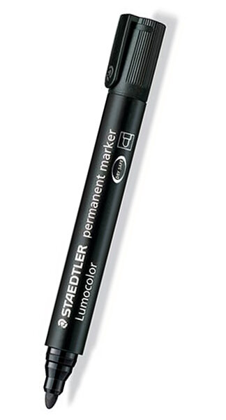 ROTU LUMOCOLOR 352 NEGRO CAJA 10U P.REDONDA