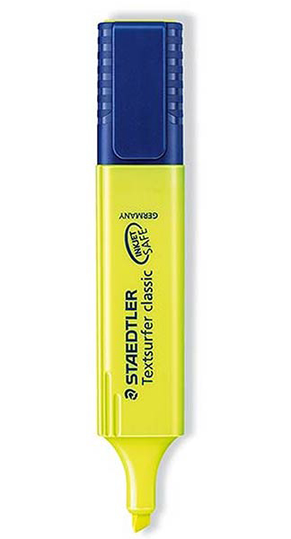 ROTU FLUOR STAEDTLER TEXTSURFER AMARILLO CAJA 10U