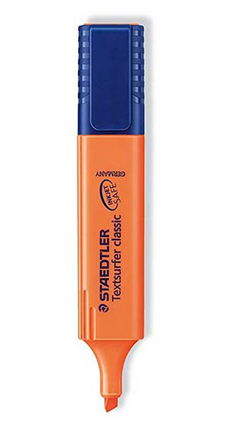 ROTU FLUOR STAEDTLER TEXTSURFER NARANJA CAJA 10U