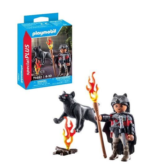 PLAYMOBIL GUERRERO CON LOBO
