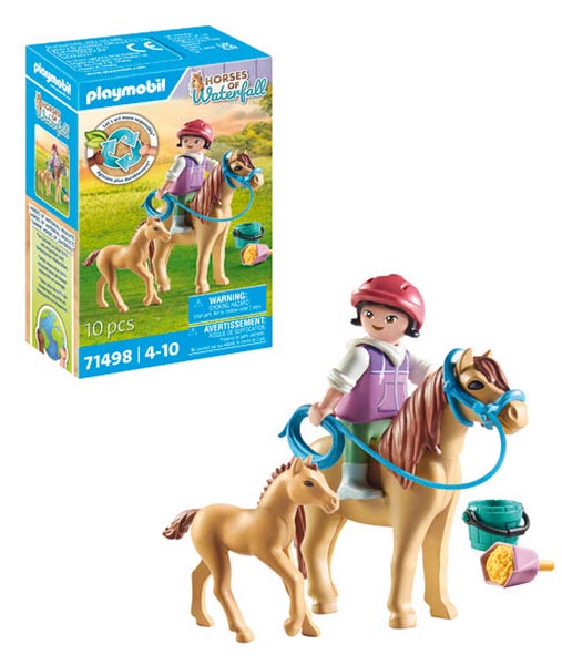 PLAYMOBIL NI�A CON PONI Y POTRO