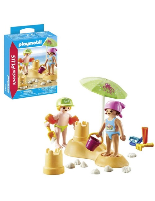 PLAYMOBIL NI�OS CON CASTILLO DE ARENA