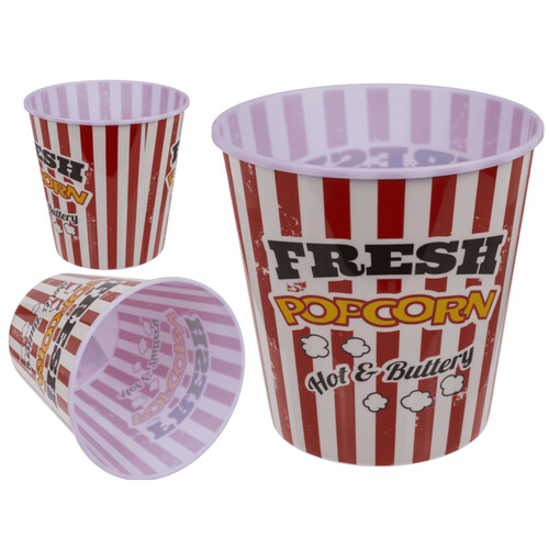 CUBO PALOMITAS PLASTICO VINTAGE 18CM