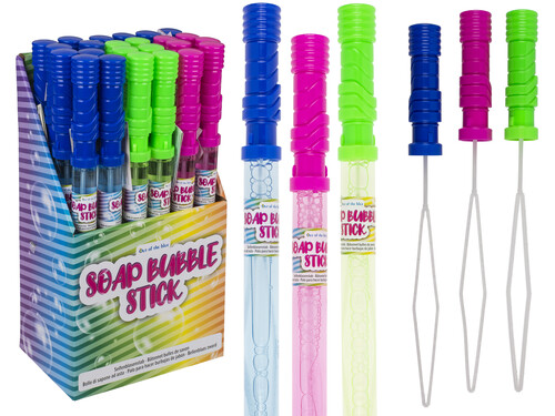 POMPERO 37CM FORMA PALO CON 116ML AGUA ENJABONADA -EXP.24