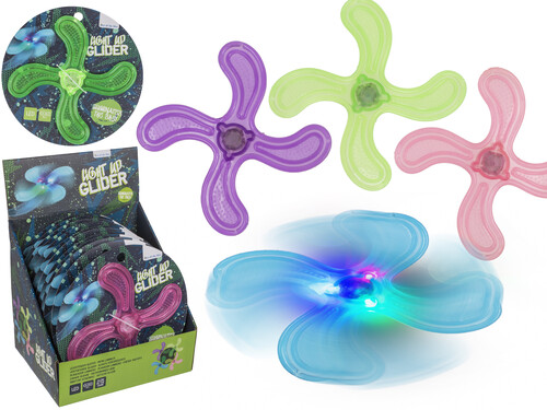 PLANEADOR 21CM GOMA BLANDA BRILLA EN OSCURIDAD - EXP. 12U