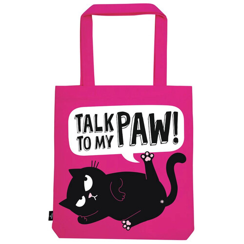 BOLSA COMPRA TALK TO MY PAW 39X42CM ALGODON ED, THE CAT