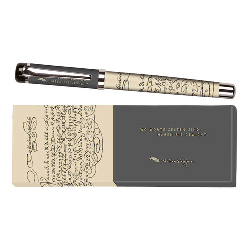 BOLI METALICO ROLLER SHAKESPEARE EN ESTUCHE REGALO