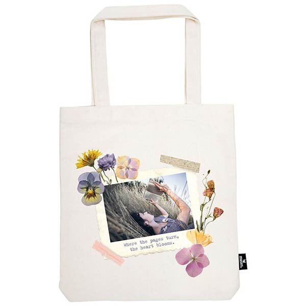BOLSA COMPRA CLASSICS FORMA LIBRO 32X38CM ALGODON