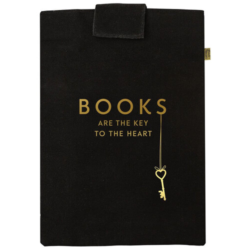 FUNDA ESTUCHE Y LIBROS 19,5X27,5CM NEGRO BOOKS