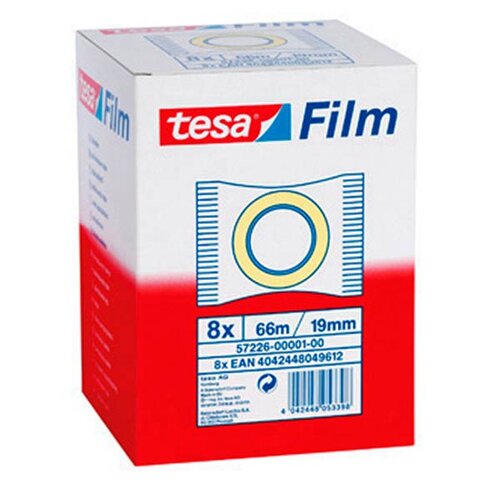 CINTA ADHESIVA 19X66M EN BOLSA-CAJA 8