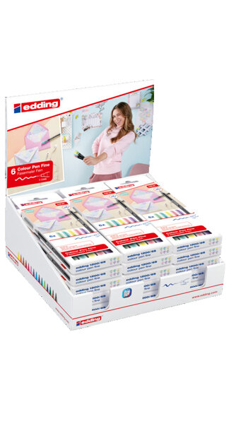 ROTU EDDING 1200 PASTEL 6 COLORES SURTIDOS-18 ESTUCHES EXP.