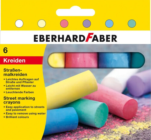 TIZAS GRUESAS SUELO BASICOS 6U CAJA EBERHARD FABER