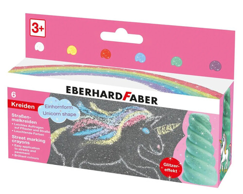 TIZAS GRUESAS SUELO FORMA UNICORNIO 6U CAJA EBERHARD FABER