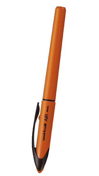 BOLI AIR MICRO 05MM NARANJA TINTA NEGRA) CAJA 12U UBA-188E