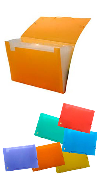 CARPETA FUELLE/GOMA A4 PP COLORES