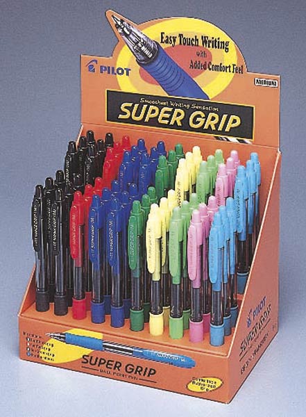 BOLI PILOT SUPERGRIP SURTIDOS-60U EXPOSITOR