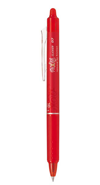BOLI PILOT FRIXION CLICKER ROJO - CAJA 12