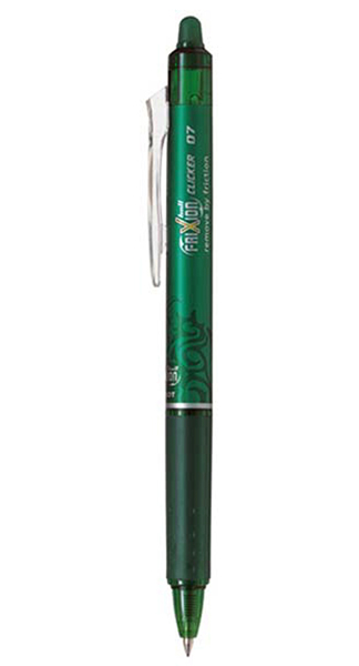 BOLI PILOT FRIXION CLICKER VERDE-CAJA 12