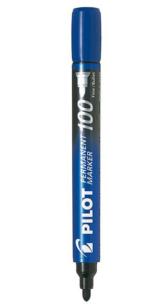 ROTU PERMANENTE AZUL - CAJA 12U (PUNTA REDONDA)