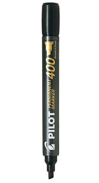 ROTU PERMANENTE NEGRO - CAJA 12U (PUNTA BISELADA)