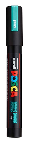 ROTU POSCA PC5M VERDE METALICO - CAJA 6