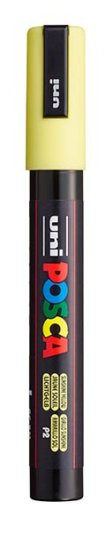 ROTU POSCA PC5M PASTEL AMARILLO SOL - CAJA 6