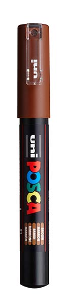 ROTU POSCA PC1M MARRON - CAJA 6 PC-1M21