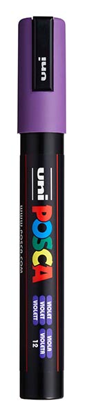 ESTUCHE ROTU POSCA PC5M 8 COLORES BASICOS 1.8 - 2.5MM