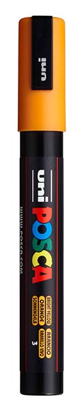 ROTU POSCA PC5M PASTEL NARANJA MEDIO - CAJA 6
