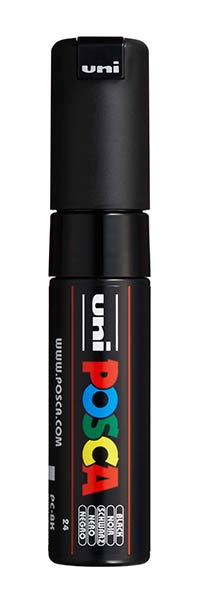 ROTU POSCA PC8K NEGRO - CAJA 6 ( PC-8K24 )